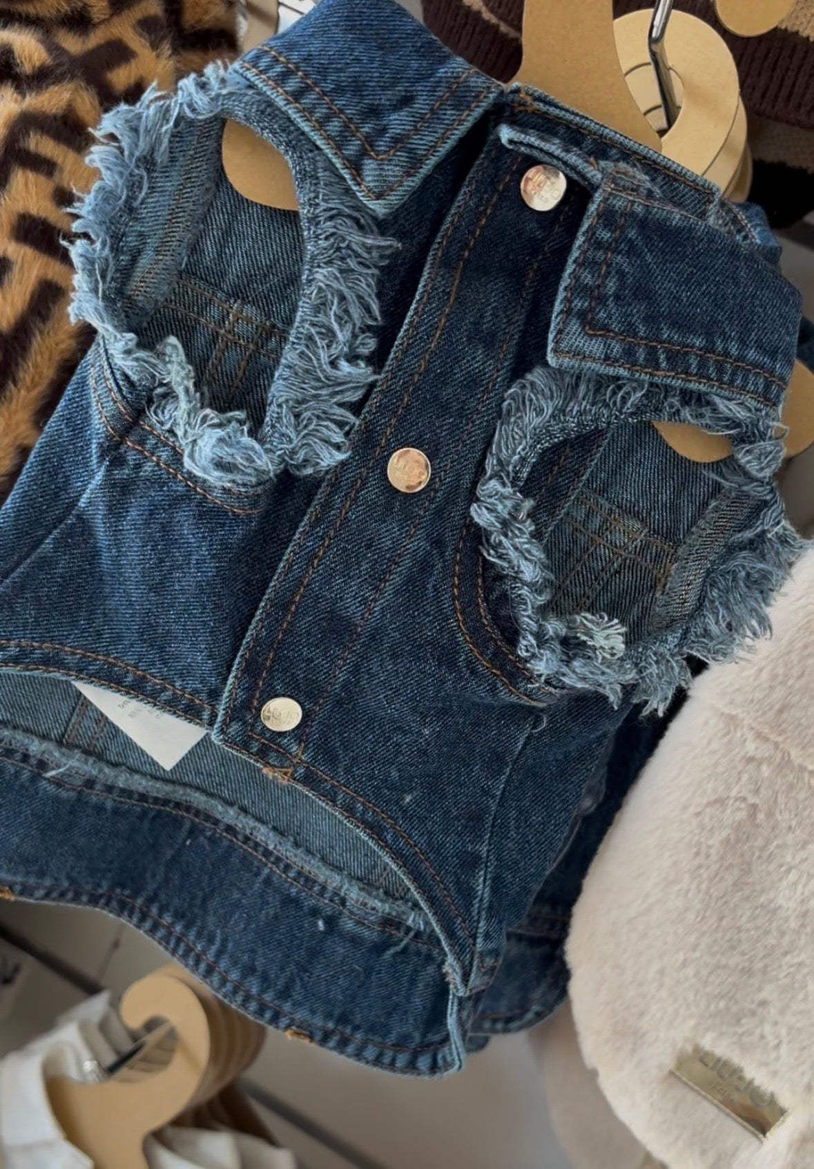 Liu Jo Pets - Denim vest rhinestone