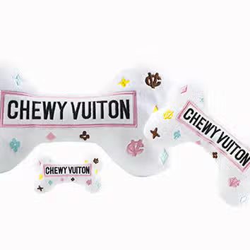 Chewy Vuiton bot wit