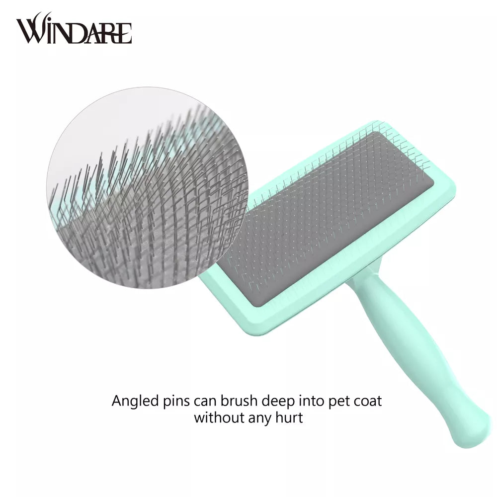 Windare Slicker brush blue/green