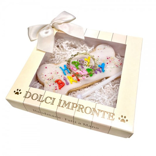 Dolci Impronte Happy Birthday Koek Wit
