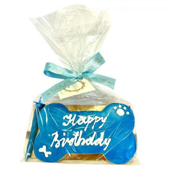 Dolci Impronte Happy Birthday Koek Blauw