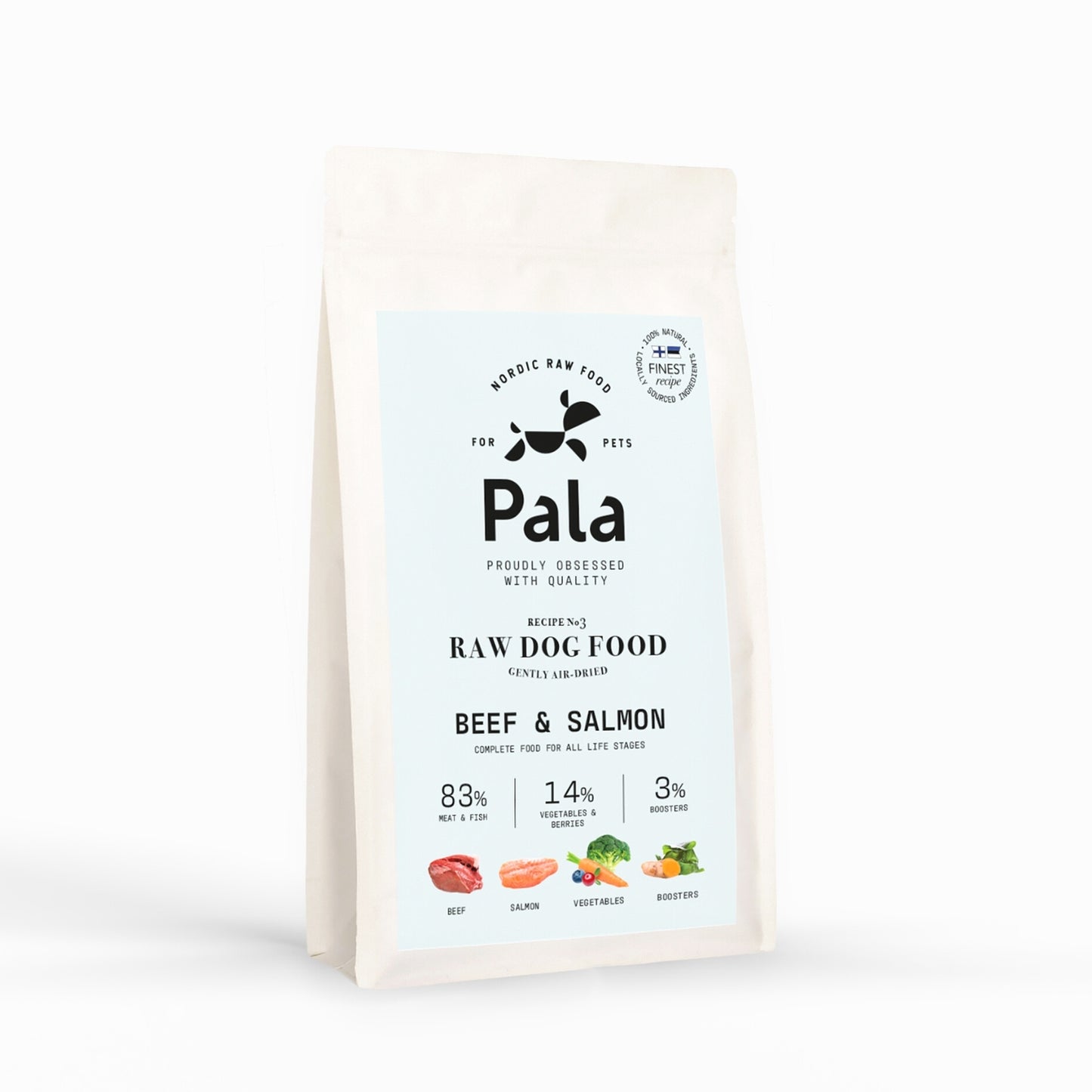 PALA Dog Gently Air-dried Beef and Salmon 1KG