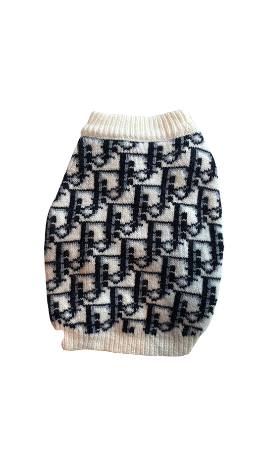 Witte sweater met print